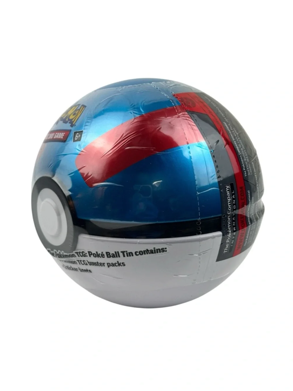 Pokémon TCG Great Ball Tin E25 Sealed Poké Ball Collector Tin New Blue & White